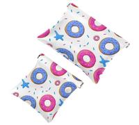 Votre solution de voyage : 2 pcs Summer Ice Cream Watermelon-1497 Shrapnel Pouch - Trousse de maquillage compacte, Multicolore 07, A：7.1x5.8in/18x14.8cm，B:4.7x4.5in/12x11.5cm