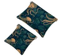 Votre solution de voyage : 2 pochettes Octopus-705 - Trousse de maquillage compacte, Multicolore 09, A：7.1x5.8in/18x14.8cm，B:4.7x4.5in/12x11.5cm