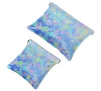 Votre solution de voyage : lot de 2 pochettes en éclats d'obus Art-210 - Trousse de maquillage compacte, Multicolore 07, A:7.1x5.8in/18x14.8cm,B:4.7x4.5in/12x11.5cm