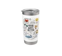 Votre voie est la meilleure source d'inspiration pour la foi chrétienne Gobelet isotherme en acier inoxydable double paroi
