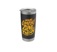 Votre zone de confort est votre ennemi Inspirations Gobelet isotherme en acier inoxydable double paroi