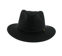 votrechapeau - Chapeau Fedora - Feutre Pliable et imperméable - Pétrus - Noir - Tour de tête 55