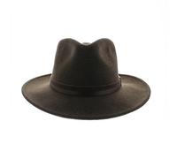 votrechapeau - Feutre de Laine - Chapeau Fedora Pliable - Come - Marron - Tour de tête 59
