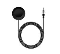 Votvlog Antenne D'autoradio Universelle Antenne Radio FM pour Pare-Brise de Voiture Patch Rond Câble Adaptateur FM pour Voiture avec Fiche DIN 3m Câble D'extension pour Véhicule Camion SUV Stéréo