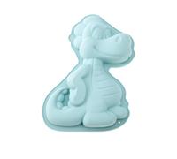 Votvlog Moule en Silicone Dinosaure Moule Gateau Anniversaire Enfant Plat à Four Dinosaure 3D Moule Gâteaux Silicone pour Glaces l'Anniversaire Chocolat Pain Dessert Patisserie Pudding Sans BPA, Bleu