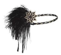 Votvlog Serre-tête 1920 Bandeau de plumes pour femme, bandeaux pour cheveux de femme, bandeaux pour cheveux de cabaret moderne style années 1920, accessoires de costume de carnaval pour femme