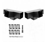 VoTwoofv Lot de 2 supports de pergola à 30 degrés, 4 supports d'angle à angle droit de 4,4 positions pour poutre en bois (réel, 8,9 x 8,9 cm), tonnelles d'extérieur, pergolas de patio, cabines en