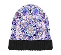 voucong American Bison Flower Bonnet d'hiver chaud pour femme pour la marche sur les raquettes à neige