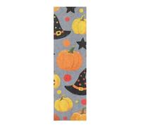 voucong Bande antidérapante Halloween citrouille chapeau de sorcière pour skateboards, scooter, 83 x 22,9 cm Papel de lija para patinetas