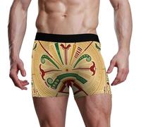 voucong Boxer égyptien pour homme Marron doré, Œil égyptien marron doré, M