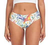 voucong Culotte blanche en bambou pour femme - Pour toutes les saisons, Cheval coloré blanc, S