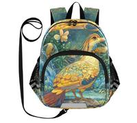 voucong Cute Ears Mighty Quail Sac à dos d'école pour enfant avec laisse anti-perte et bande réfléchissante