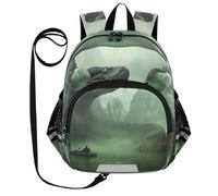 voucong Cute Ears Snake and Adventure Big Kid Sacs à dos Laisse Garçons Filles Anti-Perte Personnalisé Cartable avec Bande Réfléchissante