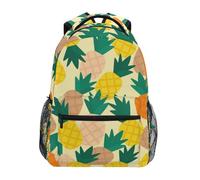 voucong Ensemble sac à dos pour enfants avec grands sacs à livres pour garçons et filles de 5e année Motif ananas Jaune
