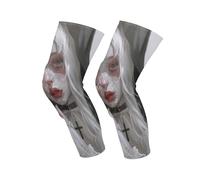 voucong Genouillères de protection Evil Nun blanches pour la compression du genou, la danse, le vélo