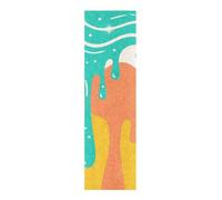 voucong Graffiti Art Bande antidérapante pour skateboard Orange Vert 83 x 22,9 cm