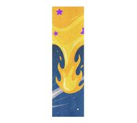 voucong Graffiti Art Bande antidérapante pour skateboards Bleu/jaune 83 x 22,9 cm
