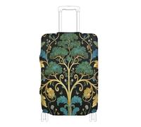 voucong Housse de bagage élastique anti-rayures pour bagages de 45,7 à 81,3 cm William Morris Green Life Tree, William Morris Arbre de vie vert, M 22-24 in, Classique