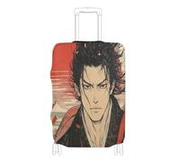voucong Housse de bagage élastique pour valise, accessoires de voyage, convient aux samouraïs japonais de 45,7 à 81,3 cm, rouge, Samouraï japonais rouge, M 22-24 in, Classique