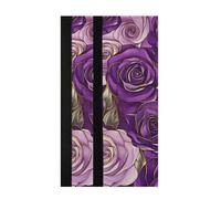 voucong Housse de poignée de porte de réfrigérateur lavable pour four à micro-ondes Motif rose violet