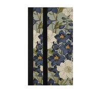 voucong Housse de poignée de porte pour micro-ondes Motif camélias bleu et blanc Lavable Pour garder les appareils de cuisine propres, taches et rayures pour réfrigérateur