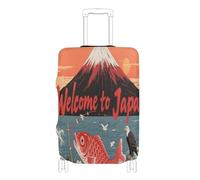 voucong Housse de protection élastique pour bagage - Anti-rayures - Convient aux bagages de 45,7 à 81,3 cm, Bienvenue au Japon Scenery Culture, L 26-28 in, Classique