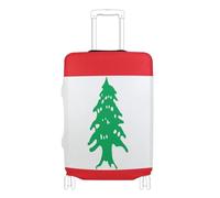 voucong Housse élastique anti-poussière anti-rayures pour valises de voyage, convient aux valises de 45,7 à 81,3 cm, drapeau du Liban, République libanaise, Drapeau Liban République libanaise, XL 29