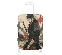 voucong Housse élastique pour bagages de voyage, housse anti-rayures pour valises, protection de bagages, convient aux samouraïs japonais de 45,7 à 81,3 cm, motif feuille d'érable, Feuille d'érable