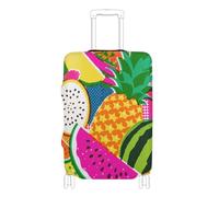 voucong Housses de bagage élastiques anti-rayures pour valises, protection pour bagages de 45,7 à 81,3 cm, couleur vive fruits, Fruits aux couleurs vives, L 26-28 in, Classique