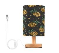 voucong Lampe de Lecture Ananas Fruits avec Port USB pour Commode Veilleuse Décorative