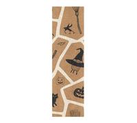 voucong Mignon chat citrouille sorcière pour Halloween, bande antidérapante pour planche à roulettes, scooter, 83 x 22,9 cm Papel de lija para patinetas