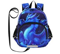 voucong Mignon Oreilles Dessin Animé Dragon Bleu Royal Sac à Dos Laisse Cool Filles Anti-Perte Personnalisé Toddler Jouet Sac avec Bande Réfléchissante