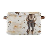 voucong Paniers de rangement cool Cowboy Primitive Charm, pliables et imperméables en tissu durable avec poignée robuste pour enfants