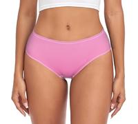 voucong Peach Gradient Pure Woman's bamboos Slips One-Piece Hip Design Culotte Organic Underpants, Pêche Dégradé Pure, M