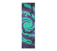 voucong Ruban adhésif Halloween Horror pour skateboards Motif crâne Violet 83 x 22,9 cm Papel de lija para patinetas