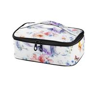 voucong Sac à déjeuner avec motif licornes de dessin animé, blanc, sac isotherme de voyage loncheras peque?as para Mujer