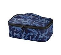 voucong Sac à déjeuner isotherme pour femme, style William Morris, motif tournesol bleu foncé avec poignée, conteneur à déjeuner isotherme loncheras para comida