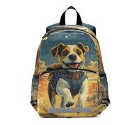 voucong Sac à dos d'école motif chiens mignons et extraterrestres pour enfants garçons laisse sac à dos pour tout-petits mochilas escolares para ni?os de 5 a?os