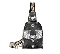 voucong Sac à langer tendance noir gothique avec motif tête de mort pour la randonnée, Crâne maléfique noir gothique, 1 size