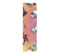 voucong Skulls Bande antidérapante pour skateboards Motif pirate 83 x 22,9 cm
