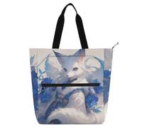 voucong Sweet Fox Sac fourre-tout imperméable et résistant pour enfants, garçons et filles, sac fourre-tout pour enseignant, bibliothèque, école, travail, voyage