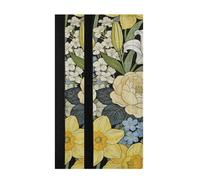 voucong William Morris Housse de poignée de porte de réfrigérateur Motif lys jaune Narcisse Pour protéger les appareils de cuisine des taches d'empreintes digitales pour four