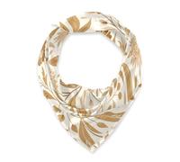 voucong William Morris Style Fantasy Sand Floral Square Silk Scarf Lightweight Scarf and wraps for women for gift 35x35 bufandas para mujer