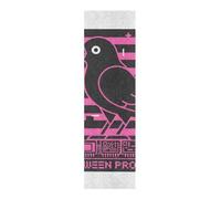 voucong Y2k Rouleau de ruban adhésif antidérapant pour skateboard Motif corbeau Rose Noir 83 x 22,9 cm