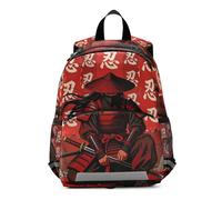 voucong Y2k Sac à dos rouge samouraï japonais pour enfants filles sangle de poitrine livre sac pour enfant mochilas para la escuela