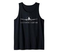 Vought F4U Corsair WW2 avion Warplanes Silhouette cadeau Débardeur