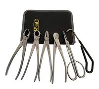 vouiu Lot de 6 outils pour bonsaï, coupe-bordures, coupe-boutons, pince Jin, coupe-fil, ciseaux à bonsaï, crochet racine