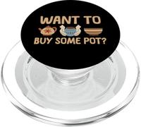 Voulez-Vous Acheter du Pot? Pots en Argile Amusants en céramique PopSockets PopGrip pour MagSafe