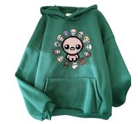 Voulkco Mens Hoodie The Binding of Isaac Sweat à Capuche Harajuku Fashion Loose Streetwear vêtements à Manches Longues pour Hommes et Femmes-Black||XS