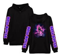 Voulkco R-Rhea Ripley Imprimé en 3D Sweat-Shirt À Fermeture Éclair Rétro Homme/Femme Mode Sweat-Shirt À Capuche Y2K Veste Haut Hip-hop Streetwear-G||x_s